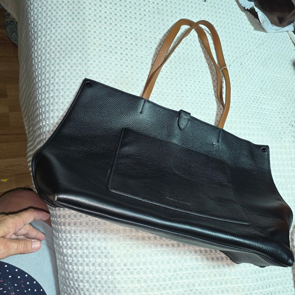 REBECCA MINKOFF XL LEATHER MEGAN TOTE BAG